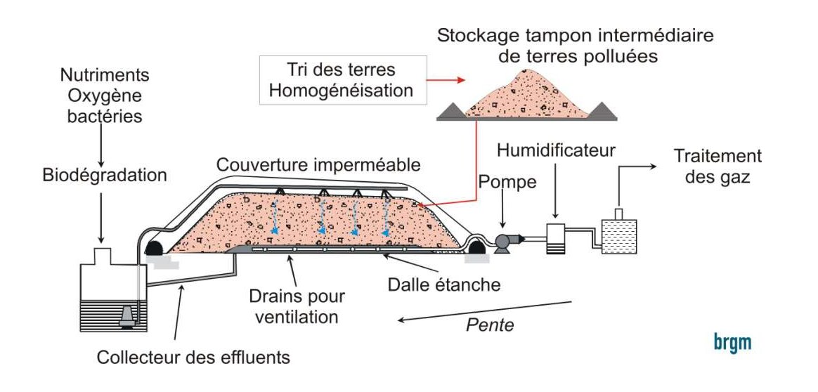 Figure 1 - Schéma de principe du biotertre.